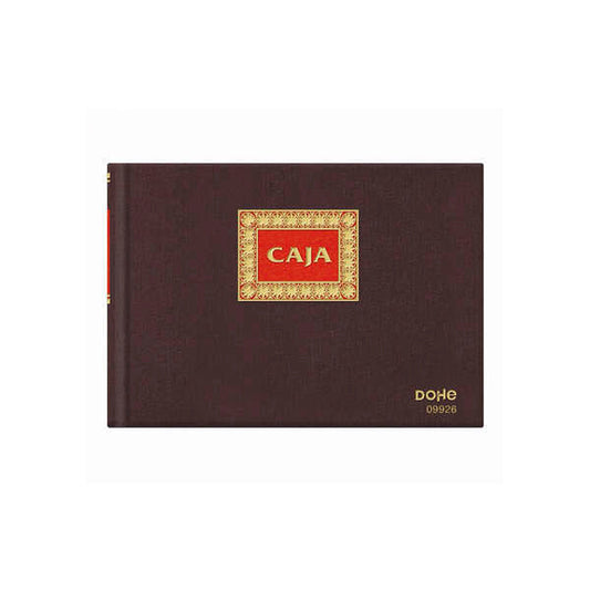 Dohe Cuaderno de Encuadernacion en Tela de Primera Calidad - 50 Hojas Numeradas - Doble Estampacion en Rojo y Oro - Papel Offset de 100gr - Impreso a Dos Colores - Prinkweb