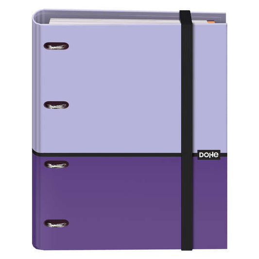 Dohe Cuaderno de Notas - 35mm - Cubierta en Carton Forrado con Papel Impreso a Todo Color y Plastificado Brillo - Mecanismo de 4 Anillas Mixtas Niqueladas - Interior de 100 Hojas en Papel Offset de 90gr - Prinkweb