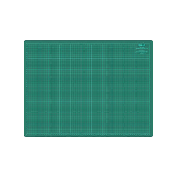 Base de corte em PVC Dohe 3mm - Superfície auto-regeneradora - Grelha métrica impressa - Tamanho A2 