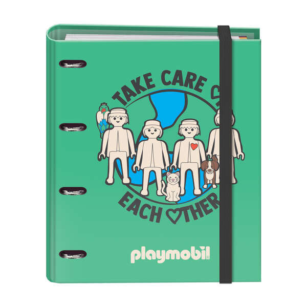 Dohe Cuaderno de Notas Forrado en Carton - 35mm - 100 Hojas de Papel Offset 90g - 4 Anillas Niqueladas - 4 Separadores de Polipropileno - Sobre Transparente con Cierre Velcro - Prinkweb