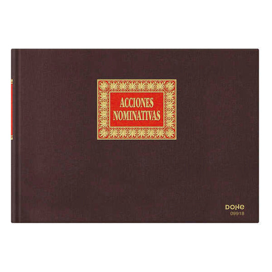 Dohe Cuaderno de Encuadernacion en Tela - 100 Hojas Numeradas - Papel Offset de 100gr - Doble Estampacion en Rojo y Oro - Alta Definicion - Prinkweb