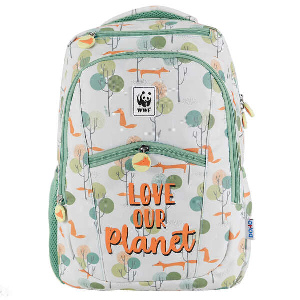 Sac à dos Dohe Grande Panthère Rose - Fabriqué en polyester durable - Compartiment rembourré pour ordinateur portable - Poches avant et latérales - Bretelles renforcées et réglables 