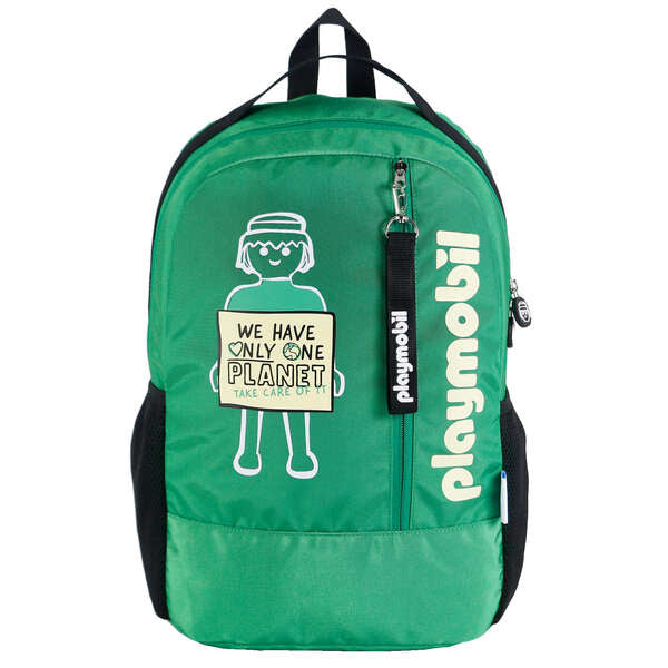 Sac à dos Dohe grand format Playmobil - En polyester - Compartiment principal avec poche rembourrée - Poches latérales pour boissons - Dos rembourré - Double poignée supérieure 