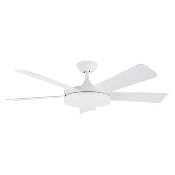 Ventilateur de plafond moderne Orbegozo CP 115132 - Moteur CC puissant - Éclairage LED 24 W - Système de ventilation réversible - Télécommande - Minuterie programmable 