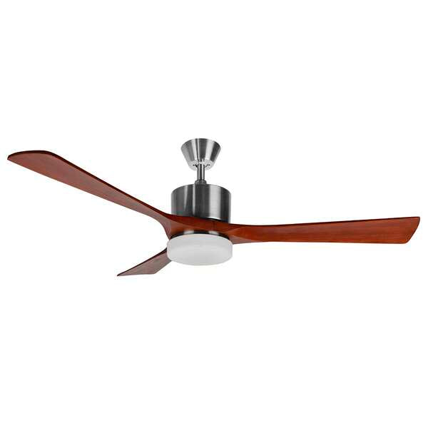 Ventilateur de plafond Orbegozo CP 97132 Silent Rustic - Télécommande - Éclairage LED - Installation facile - Contrôle absolu et design champêtre pour votre maison