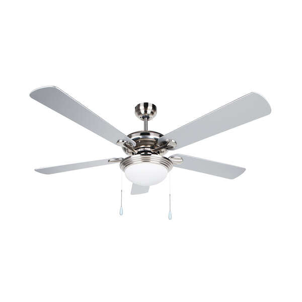 Ventilador de teto Orbegozo CP 83132 com luz - Silencioso e eficiente - 5 pás reversíveis - 3 velocidades - Ideal para refrescar qualquer divisão 