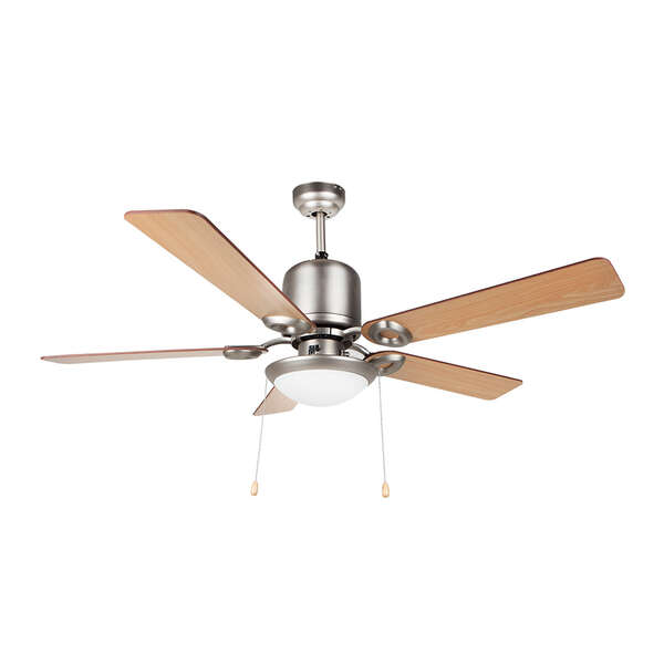Ventilador de teto Orbegozo Eco Breeze - Silencioso e potente - 5 pás reversíveis - 3 velocidades - Suporte de teto incluído - Aço inoxidável 