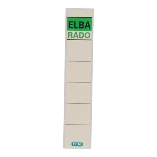 Elba Etiquetas Adhesivas L50mm - Facil de Pegar - Tamaño de 50mm - Ideal para Organización - Color Beige - Prinkweb