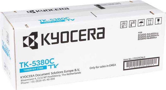 Kyocera TK5380 Cyan Cartucho de Toner Original - 1T02Z0CNL0/TK5380C - Prinkweb