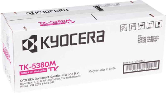 Kyocera TK5380 Magenta Cartucho de Toner Original - 1T02Z0BNL0/TK5380M - Prinkweb