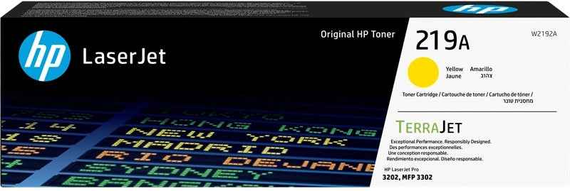 HP W2192A Amarillo Cartucho de Toner Original - 219A - Prinkweb