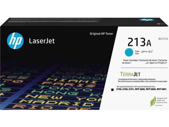 HP W2131A Cyan Cartucho de Toner Original - 213A - Prinkweb