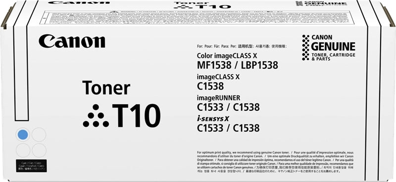 Canon T10 Cyan Cartucho de Toner Original - 4565C001 - Prinkweb