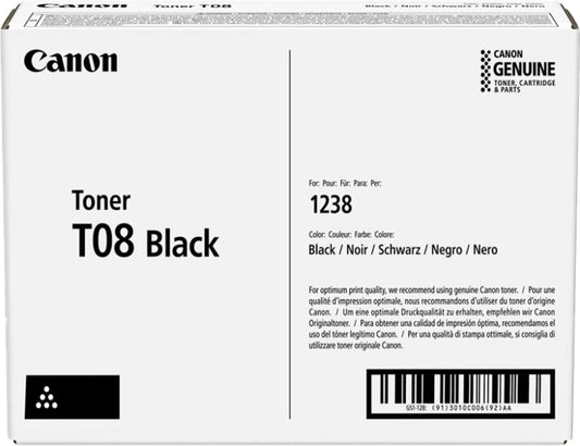 Canon T08 Negro Cartucho de Toner Original - 3010C006 - Prinkweb