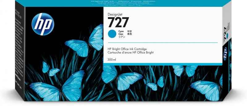 HP F9J76A Cyan Cartucho de Tinta Original - 727 - Prinkweb
