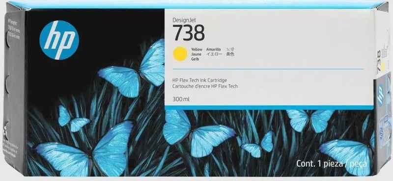 HP 676M8A Amarillo Cartucho de Tinta Original - 738 - Prinkweb