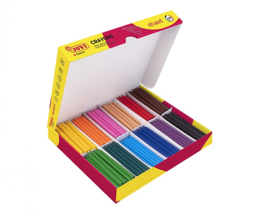 Boîte de 300 crayons de couleur Jovi Crayons pour étudiants - Très résistants - Finition brillante - Couleurs assorties