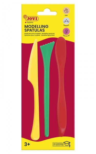 Jovi Skin 3 Plastic Shapers - Modeling Tools for Modeling Clay - Accessories for Creative Creations - Various Colors