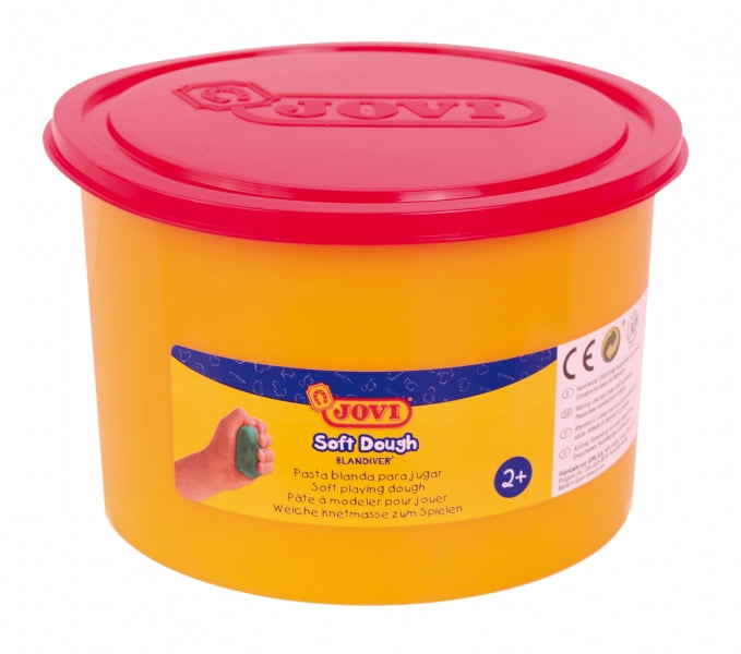 Pâte à modeler Jovi Soft Dough 460 g - Souple et flexible - Facile à pétrir et à modeler - Idéale pour les débutants - Rouge 