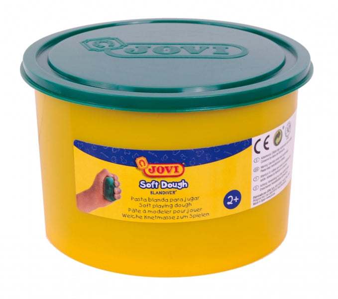 Massa de Modelar Jovi Soft Dough 460g - Macia e Flexível - Fácil de Amassar e Moldar - Ideal para Iniciantes em Modelagem - Verde 