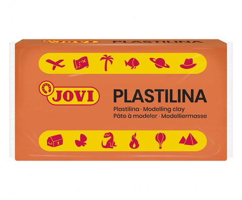 Jovi Plastilinazko 30 pastillako kaxa, 50 g-koa - Landare-orea - Ez da gogortzen - Glutenik gabea - Kaltegabea - Erraz moldeatzeko - Bolumena sortzeko eta moldeetarako aproposa - Laranja kolorea