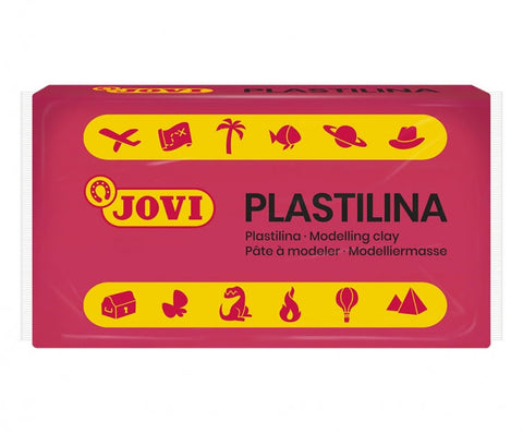 Caixa com 30 tabletes de massa de modelar Jovi de 50g - Muito maleável - Não seca - Sem glúten - Sem alergénios - Não tóxica - Cor vermelha 