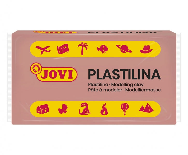 Boîte de 30 tablettes de pâte à modeler Jovi 50 g - Très malléable - Ne sèche pas - Sans gluten - Sans allergènes - Non toxique - Rose 