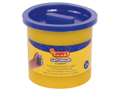 Jovi Soft Dough Blandiver Pack with 5 Tubs of Modeling Paste 110gr - Soft and Flexible - Easy to Knead and Shape - Ideal for Getting Started with Modeling - Blue Color