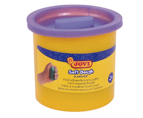 Jovi Soft Dough Blandiver 5-Pot Set 110gr - Violet - Soft and Flexible - Easy to Knead and Shape - Ideal for Beginners in Modeling - Purple Color