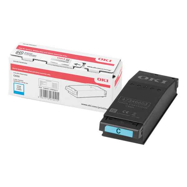 OKI C650 Cyan Cartucho de Toner Original - 9006127 - Prinkweb