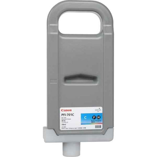 Canon PFI-701C Cyan Cartucho de Tinta Original - 0901B001 - Prinkweb