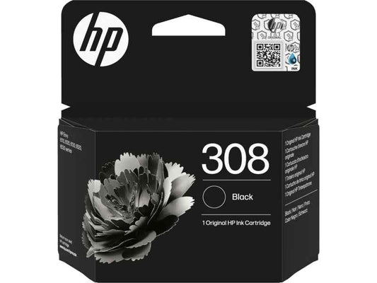HP 308 Negro Cartucho de Tinta Original - 7FP21UE - Prinkweb