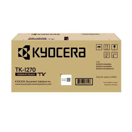 Kyocera TK1270 Negro Cartucho de Toner Original - 1T0C140NL0 - Prinkweb