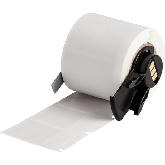 Brady M6-31-427 Cinta de 250 Etiquetas Originales de Vinilo Envolventes y Autolaminables - Texto Negro sobre Fondo Blanco - Ancho 25.4mm x Alto 38.10mm - Prinkweb