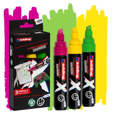 Edding X 6900 Caramelo Rotuladores Multisuperficie Permanentes de Tinta Opaca - Punta Bise