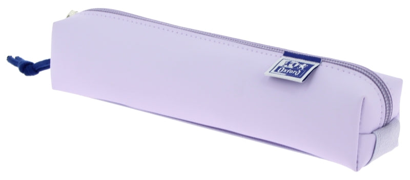 Oxford Live & Go Estuche Cuadrado Pequeño - Material Acolchado - Goma Elastica para unirlo al Cuaderno - Color Malva - Prinkweb