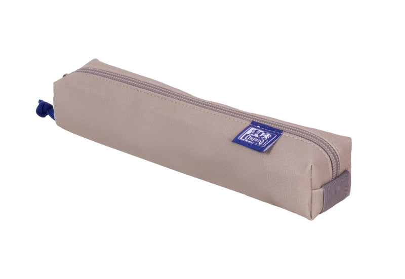Oxford Kangoo & You Estuche Cuadrado Pequeño - Fabricados en Napa - Goma Elastica para unirlo al Cuaderno - Color Gris Piedra - Cantidad: 5 - Prinkweb