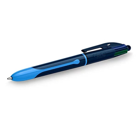 Caneta Esferográfica Retrátil Bic Smooth Drop 4 Cores - Ponta Média de 1,0 mm - Escrita 40% Mais Rápida