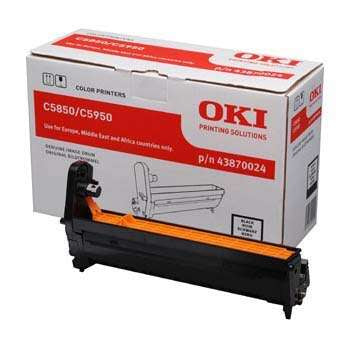 OKI C5850/C5950/MC560 Negro Tambor de Imagen Original - 43870024 (Drum) - Prinkweb