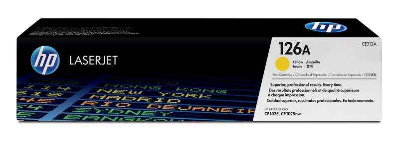 HP CE312A Amarillo Cartucho de Toner Original - 126A - Prinkweb