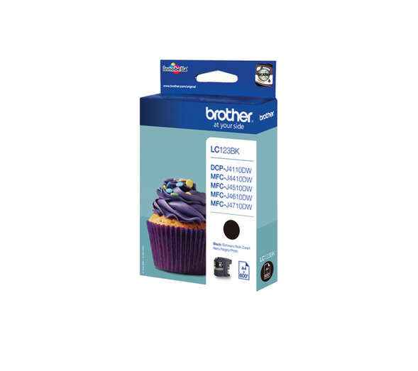Brother LC123 Negro Cartucho de Tinta Original - LC123BKBP - Prinkweb