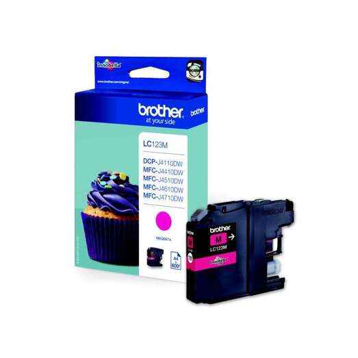 Brother LC123 Magenta Cartucho de Tinta Original - LC123MBP - Prinkweb
