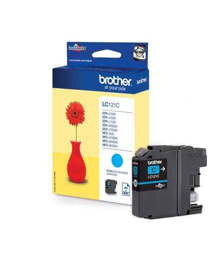 Brother LC121 Cyan Cartucho de Tinta Original - LC121CBP - Prinkweb