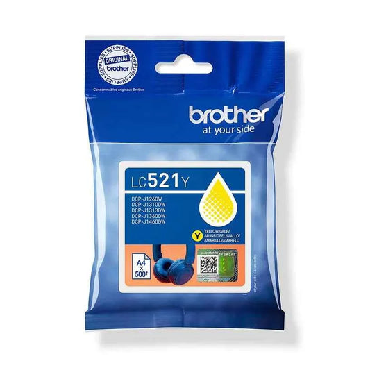 Cartucho Brother LC521 amarillo