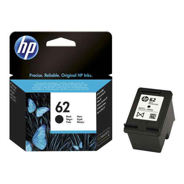 HP 62 Negro Cartucho de Tinta Original - C2P04AE - Prinkweb