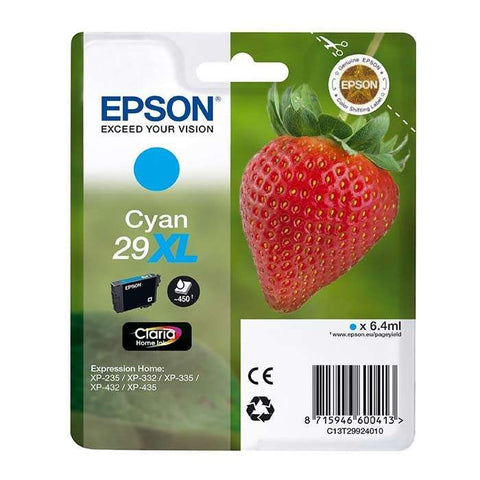 Cartouche d'encre cyan originale Epson T2992 (29XL) - C13T29924012