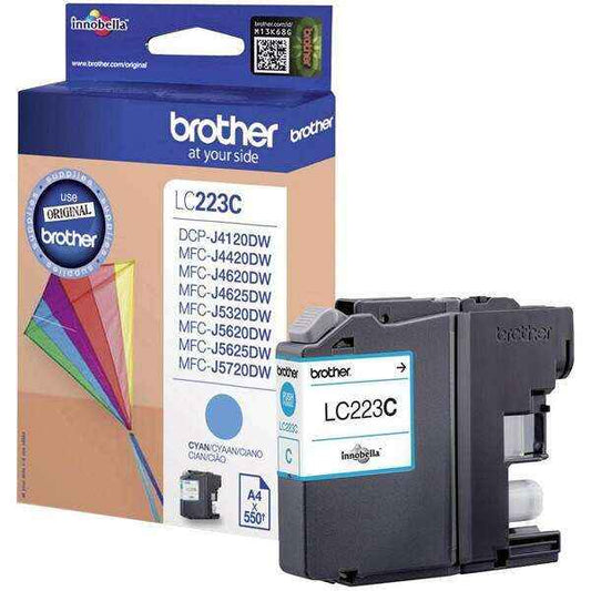 Brother LC223 Cyan Cartucho de Tinta Original - LC223CBP - Prinkweb