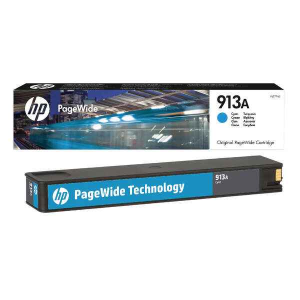 HP 913A Cyan Cartucho de Tinta Original - F6T77AE - Prinkweb