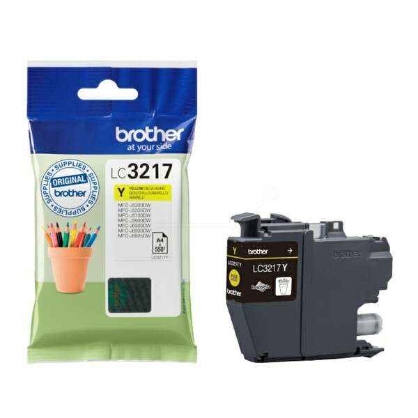 Brother LC3217 Amarillo Cartucho de Tinta Original - LC3217Y - Prinkweb