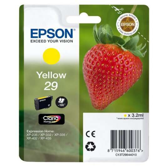 Epson T2984 (29) Amarillo Cartucho de Tinta Original - C13T29844012 - Prinkweb